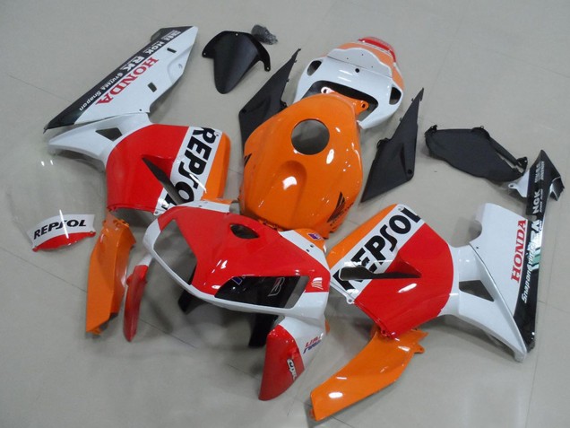Rabatt Honda CBR600RR Motorrad Verkleidung 2005-2006 - Orange Weiss Rot Glanzendes Schwarz Repsol