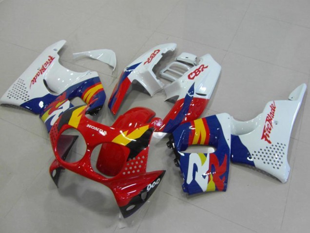 Rabatt Honda CBR900RR 893 Motorrad Verkleidung 1994-1995 - Weiss Rot Blau Gelb