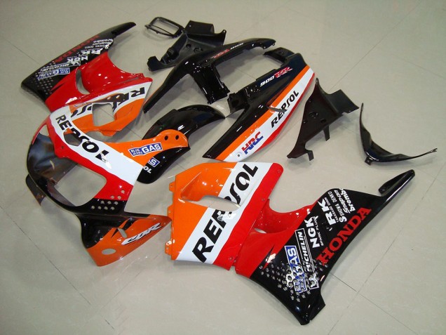 Rabatt Honda CBR900RR 893 Motorrad Verkleidung 1994-1995 - Orange Weiss Rot Glanzendes Schwarz HRC Repsol