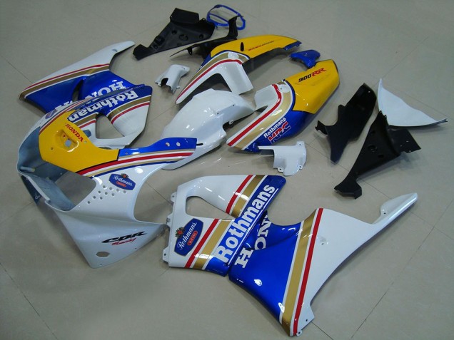 Rabatt Honda CBR900RR 919 Motorrad Verkleidung 1998-1999 - Weiss Blau Gelb Rothmans