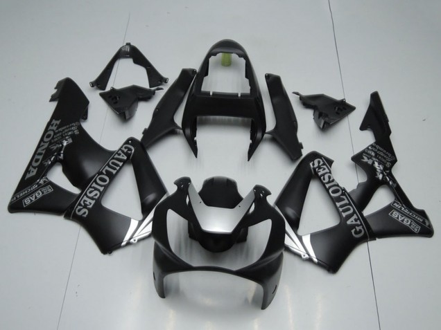 Rabatt Honda CBR900RR 929 Motorrad Verkleidung 2000-2001 - Matt Schwarz Silber Cauloises