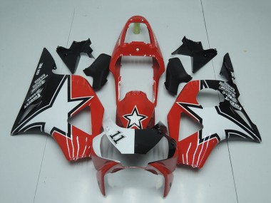 Rabatt Honda CBR900RR 954 Motorrad Verkleidung 2002-2003 - Schwarz Rot Streifen