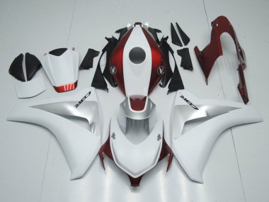 Rabatt Honda CBR1000RR Motorrad Verkleidung 2008-2011 - Weiss Silber Bonbon Rot