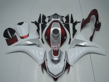 Rabatt Honda CBR1000RR Motorrad Verkleidung 2008-2011 - Weiss Silber Kastanienbraun Rot