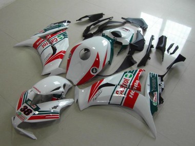 Rabatt Honda CBR1000RR Motorrad Verkleidung 2012-2016 - Weiss Rot Grun Castrol 38