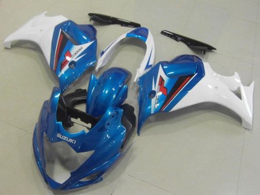 Rabatt Suzuki GSX650F Motorrad Verkleidung 2008-2013 - Weiss Blau