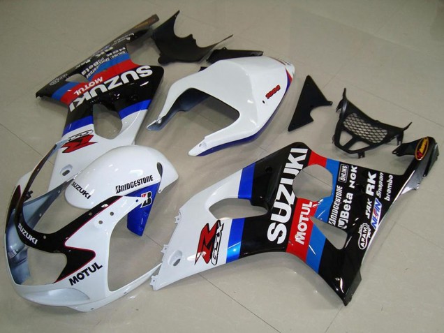 Rabatt Suzuki GSXR 1000 Motorrad Verkleidung 2000-2002 - Weiss Blau Schwarz Rot Motul