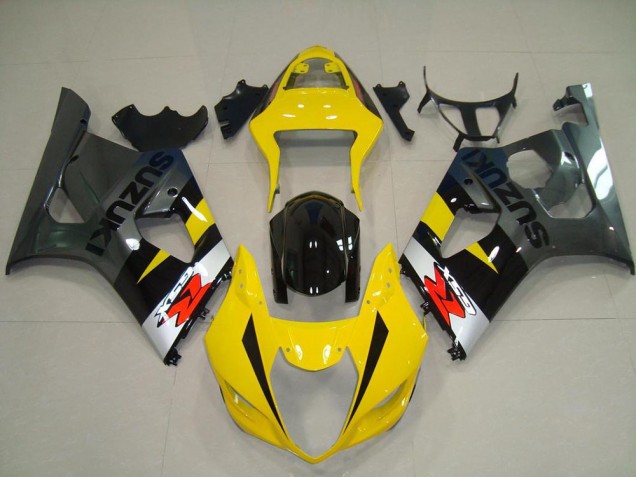 Rabatt Suzuki GSXR 1000 Motorrad Verkleidung 2003-2004 - Gelb Silber Grau Schwarz Rot
