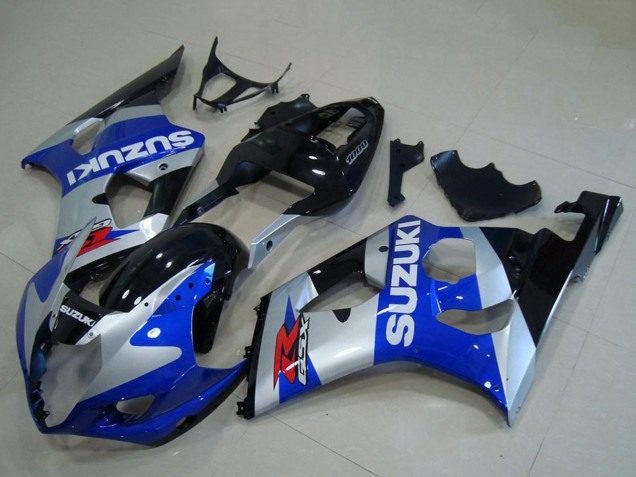 Rabatt Suzuki GSXR 1000 Motorrad Verkleidung 2003-2004 - Silber Blau Glanzendes Schwarz Rot