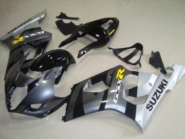 Rabatt Suzuki GSXR 1000 Motorrad Verkleidung 2003-2004 - Silber Grau Schwarz Gelb