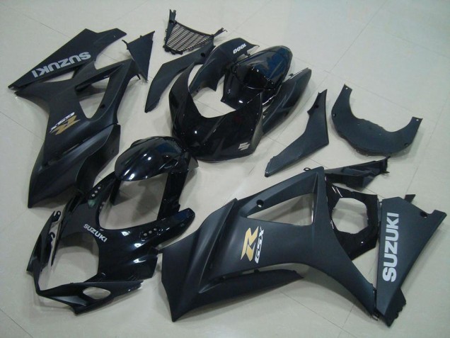 Rabatt Suzuki GSXR 1000 Motorrad Verkleidung 2007-2008 - Glanzendes Schwarz Matt Schwarz Gold OEM Stil