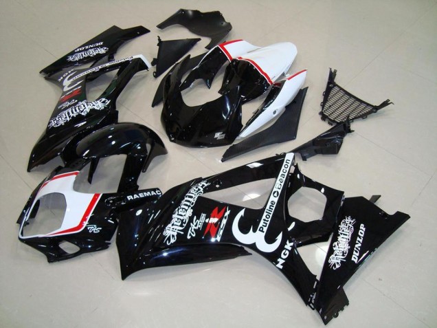 Rabatt Suzuki GSXR 1000 Motorrad Verkleidung 2007-2008 - Glanzendes Schwarz Rot Relentless