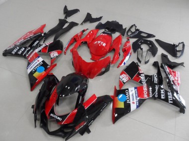 Rabatt Suzuki GSXR 1000 Motorrad Verkleidung 2009-2016 - Rot Blau Gelb Schwarz JOMO