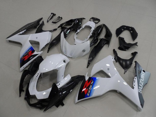 Rabatt Suzuki GSXR 1000 Motorrad Verkleidung 2009-2016 - Weiss Blau Silber Schwarz