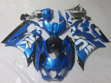 Rabatt Suzuki GSXR 1000 Motorrad Verkleidung 2017-2024 - Blau Weiss Schwarz