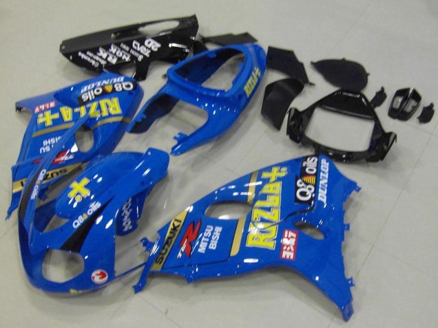 Rabatt Suzuki TL1000R Motorrad Verkleidung 1998-2003 - Blau Gelb Schwarz Rizla Dunlop
