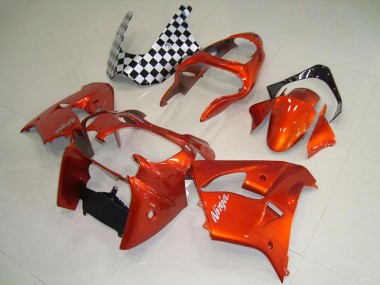 Rabatt Kawasaki ZX9R Motorrad Verkleidung 2000-2001 - Orange