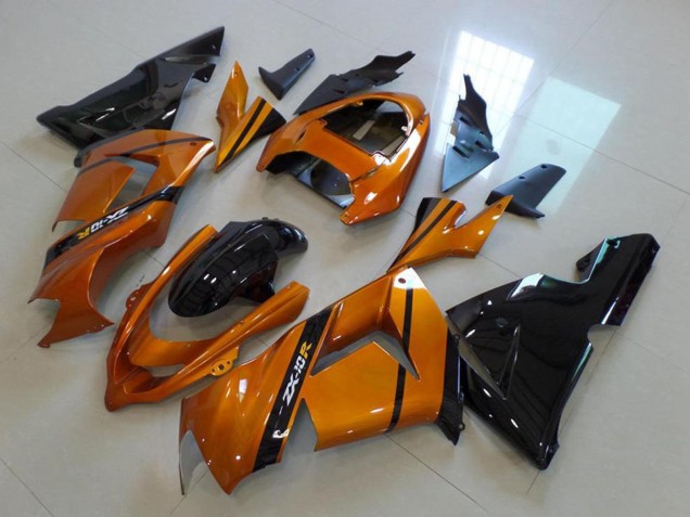 Rabatt Kawasaki ZX10R Motorrad Verkleidung 2004-2005 - Gold Schwarz
