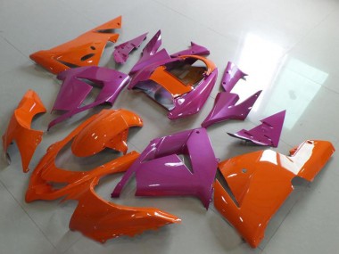 Rabatt Kawasaki ZX10R Motorrad Verkleidung 2004-2005 - Orange und Rosa