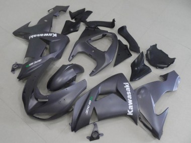 Rabatt Kawasaki ZX10R Motorrad Verkleidung 2006-2007 - Matt Grau Weiss Aufkleber