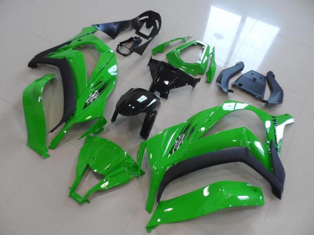 Rabatt Kawasaki ZX10R Motorrad Verkleidung 2011-2015 - Grun Schwarz OEM Stil