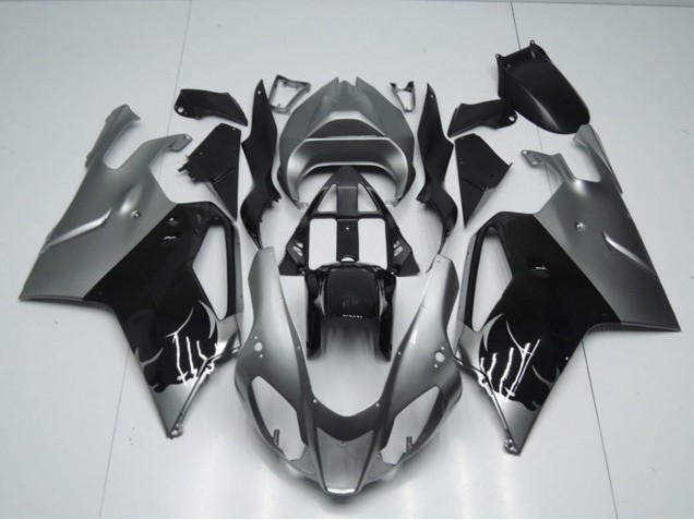 Rabatt Aprilia RSV1000 Motorrad Verkleidung 2003-2006 - Glanzendes Schwarz Grau