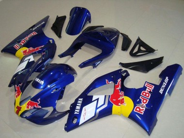Rabatt Yamaha YZF R1 Motorrad Verkleidung 2000-2001 - Blau Weiss Gelb Red Bull