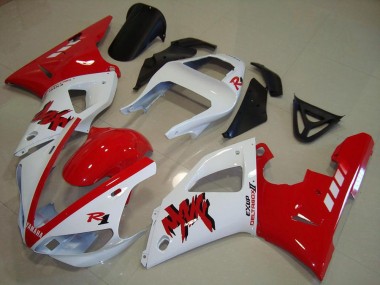 Rabatt Yamaha YZF R1 Motorrad Verkleidung 2000-2001 - Weiss Rot