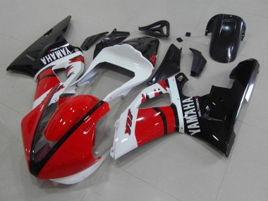Rabatt Yamaha YZF R1 Motorrad Verkleidung 2000-2001 - Rot Weiss Glanzendes Schwarz Rennen Version