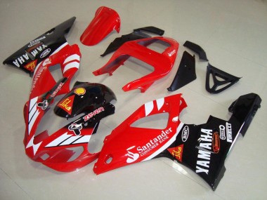 Rabatt Yamaha YZF R1 Motorrad Verkleidung 2000-2001 - Rot Weiss Glanzendes Schwarz Santunder
