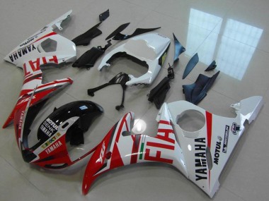 Rabatt Yamaha YZF R6 Motorrad Verkleidung 2003-2004 - Weiss Rot Fiat Michelin Motul