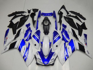 Rabatt Yamaha YZF R3 Motorrad Verkleidung 2015-2018 - Weiss Blau Schwarz Yamalube ENEOS