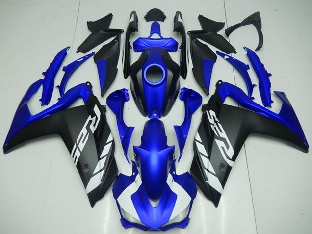 Rabatt Yamaha YZF R3 Motorrad Verkleidung 2015-2018 - Blau Matt Schwarz