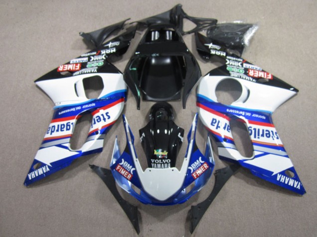 Rabatt Yamaha YZF R6 Motorrad Verkleidung 1998-2002 - Weiss Blau Rot Schwarz Vilvo Fimer Sterilgarda