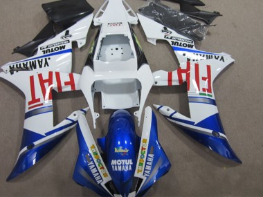 Rabatt Yamaha YZF R1 Motorrad Verkleidung 2002-2003 - Weiss Blau Rot Motul Fiat