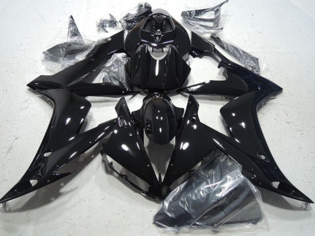 Rabatt Yamaha YZF R1 Motorrad Verkleidung 2004-2006 - Glanzendes Schwarz