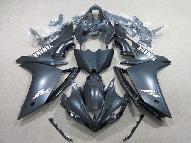 Rabatt Yamaha YZF R1 Motorrad Verkleidung 2007-2008 - Matt Schwarz Weiss Aufkleber