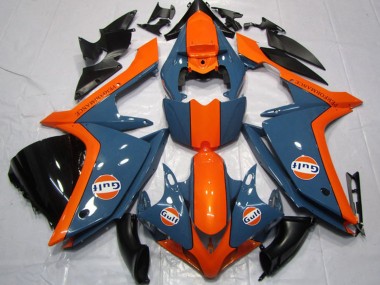 Rabatt Yamaha YZF R1 Motorrad Verkleidung 2007-2008 - Dunkel Blau Orange Gulf