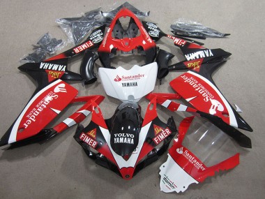 Rabatt Yamaha YZF R1 Motorrad Verkleidung 2007-2008 - Rot Weiss Schwarz Volvo Santunder Fimer