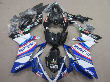 Rabatt Yamaha YZF R1 Motorrad Verkleidung 2007-2008 - Weiss Blau Schwarz Volvo Fimer Sterilgarda
