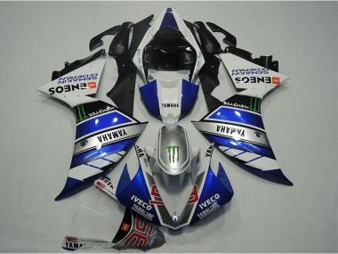 Rabatt Yamaha YZF R1 Motorrad Verkleidung 2012-2014 - Blau Silber Weiss Schwarz Grun Monster IVECO Yamalube ENEOS Semakin Didepan