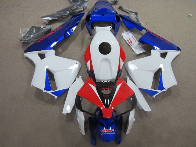 Rabatt Honda CBR600RR Motorrad Verkleidung 2005-2006 - Weiss Rot Blau HRC