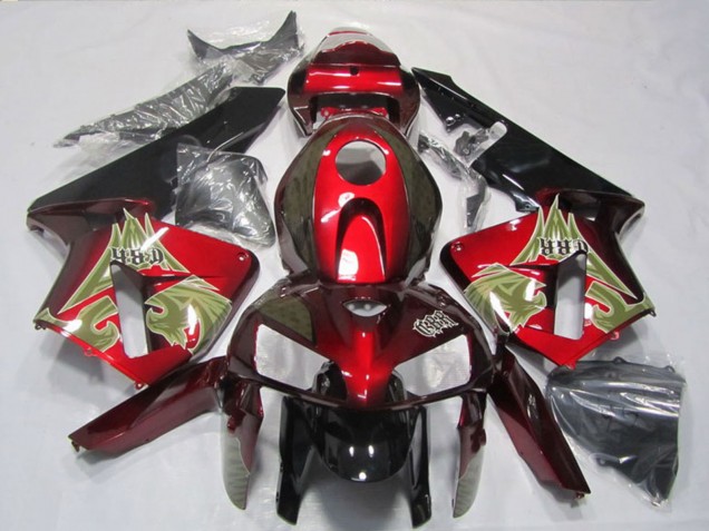 Rabatt Honda CBR600RR Motorrad Verkleidung 2005-2006 - Schwarz Rot