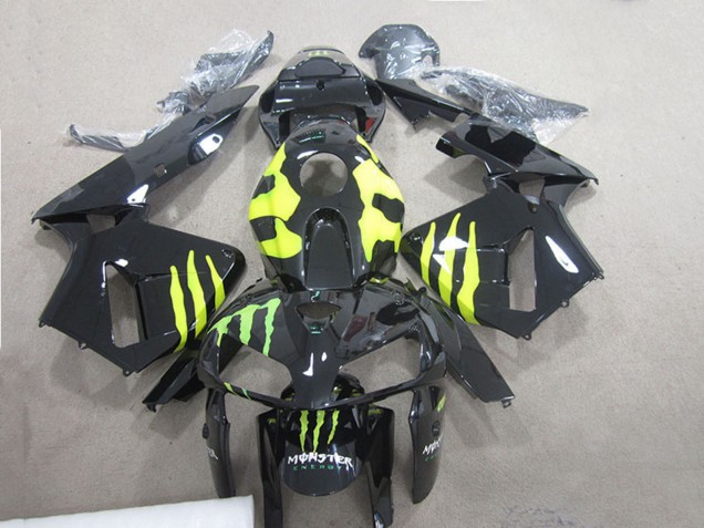 Rabatt Honda CBR600RR Motorrad Verkleidung 2005-2006 - Glanzendes Schwarz Grun Monster