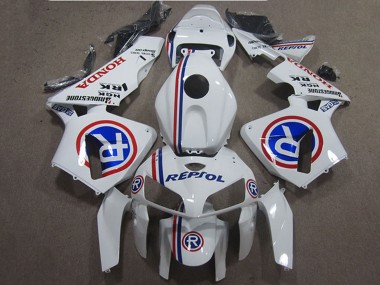 Rabatt Honda CBR600RR Motorrad Verkleidung 2005-2006 - Weiss Blau Repsol