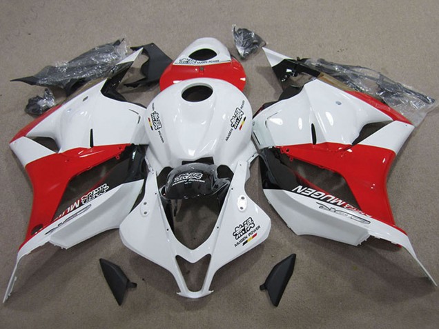 Rabatt Honda CBR600RR Motorrad Verkleidungen Kit 2009-2012 - Weiss Rot Glanzendes Schwarz