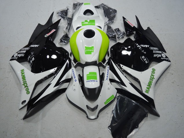Rabatt Honda CBR600RR Motorrad Verkleidung 2009-2012 - Weiss Grun Glanzendes Schwarz Hannspree