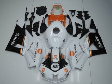 Rabatt Honda CBR1000RR Motorrad Verkleidung 2012-2016 - Weiss Orange Glanzendes Schwarz Konica Minolta 56