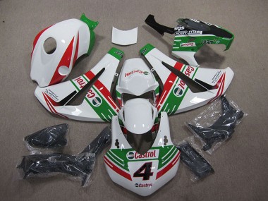Rabatt Honda CBR1000RR Motorrad Verkleidung 2008-2011 - Weiss Rot Grun Castrol 4