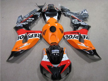 Rabatt Honda CBR1000RR Motorrad Verkleidungen Kit 2006-2007 - Orange Weiss Rot Glanzendes Schwarz Repsol